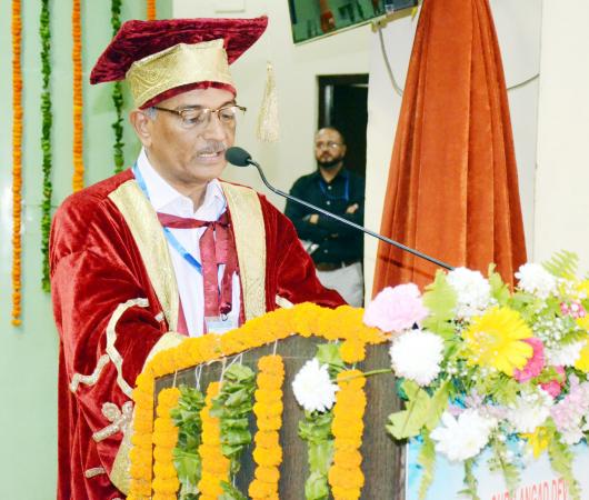 Dr. Inderjeet Singh, Vice-Chancellor of GADVASU Addressing in 3rd convocation